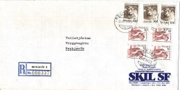 Iceland Registered Cover Reykjavik 25-11-1982 Topic Stamps - Covers & Documents