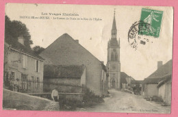 SAS0089  CPA  BAZOILLES-sur-MEUSE (Vosges)  Le Bureau De Poste Et La Rue De L'Eglise  +++++ - Andere & Zonder Classificatie