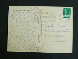 LA BOURBOULE - PUY DE DOME - FLAMME TEMPORAIRE 100 ANS SUR MARIANNE BEQUET - LE SANCY ET LA DORDOGNE AU PRINTEMPS - Mechanical Postmarks (Advertisement)