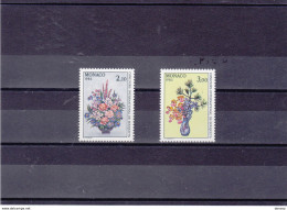 MONACO 1984 Bouquets De Fleurs, Orchidées, Ikebana Yvert 1448-1449, Michel 1664-1665 NEUF** MNH Cote 4,35 Euros - Ungebraucht