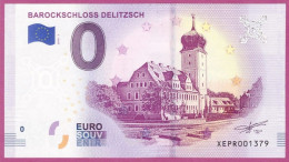 0-Euro XEPR 01 2018 BAROCKSCHLOSS DELITZSCH - Privatentwürfe