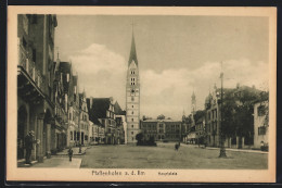 AK Pfaffenhofen A. D. Ilm, Hauptplatz Mit Kirche  - Pfaffenhofen