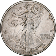 États-Unis, Half Dollar, Walking Liberty, 1943, San Francisco, Argent, TB+ - 1916-1947: Liberty Walking (Libertà Che Cammina)