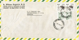 Brazil Air Mail Cover Sent To Denmark 19-2-1981 Topic Stamps - Aéreo