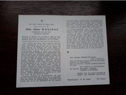 Alice Maria Wouters ° Wervik 1895 + Menen 1972 X Alphons Kennes (Fam: Depaepe - Engelen - Lecluyse - Geselle) - Obituary Notices