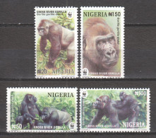 Nigeria 2008 Mi 808-811 MNH WWF GORILLAS - Nuevos