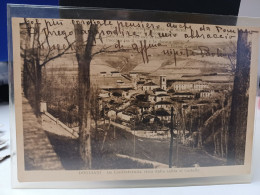 Cartolina Dogliani Provincia Cuneo ,la Confraternita Vista Dalla Salita Al Castello 1939 - Cuneo