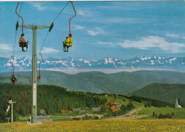 Feldberg, Schwarzwald, Feldbergturm, Schwebelift Und Alpenkette Gl1976 #G4210 - Sonstige & Ohne Zuordnung