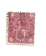 Perforé (perfin)  "U" Sur  Roi. - Used Stamps