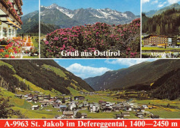 St.Jakob, Defereggental, Tirol, Hotel Alpenhof, Mehrbildkarte Gl1987 #G4423 - Altri & Non Classificati