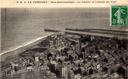 SEINE MARITIME-Le Tréport-Vue Panoramique-Le Casino Et L'entrée Du Port - ES 4 - Rouen