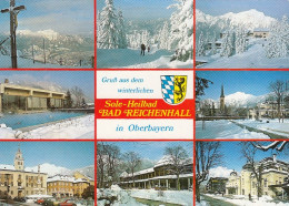 Bad Reichenhall, Winter-Mehrbildkarte Glum 1990? #G6726 - Autres & Non Classés