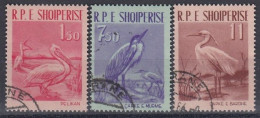 ALBANIA 630-632,used - Cigognes & échassiers