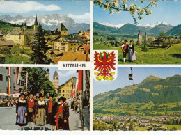 Kitzbühel In Tirol, Mehrbildkarte, Trachten Glum 1970? #G5025 - Andere & Zonder Classificatie