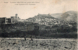 ASSISI - PANORAMA CON VEDUTA DELLE CHIESE E DEL CONVENTO DI S. FRANCESCO - F.P. - Perugia