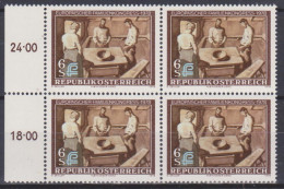 1978 , Mi 1587 ** (5) - 4er Block Postfrisch -  Europäischer Familienkongreß - Nuevos