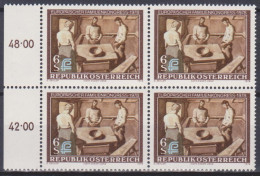 1978 , Mi 1587 ** (7) - 4er Block Postfrisch -  Europäischer Familienkongreß - Unused Stamps