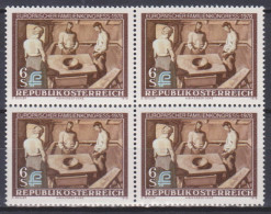 1978 , Mi 1587 ** (9) - 4er Block Postfrisch -  Europäischer Familienkongreß - Ungebraucht