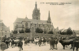 Saint Thégonnec , Un Marché Aux Bestiaux  ( Scan Recto Et Verso ) Tres Bon état - Saint-Thégonnec