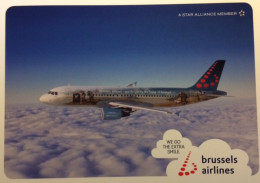 BRUSSELS AIRLINES A320 Postcard - Airline Issue Breughel Livery - 1946-....: Moderne