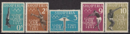 ALBANIA 657-661,unused - Ete 1964: Tokyo