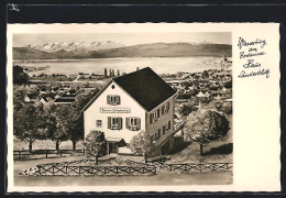 Künstler-AK Wasserburg Am Bodensee, Brand, Gästehaus Länderblick  - Wasserburg (Bodensee)