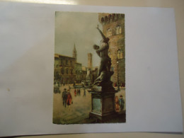 ITALY  POSTCARDS  FIRENZE  PLAZZA DELLA SINGORIE - Other & Unclassified