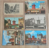 Lot De 6 Cartes Postales Sur Le Moulin Rouge - Otros Monumentos