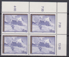 1978 , Mi 1593 ** (1) - 4er Block Postfrisch - 100 Jahre Österreichischer Alpenklub - Unused Stamps