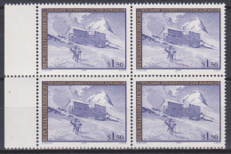 1978 , Mi 1593 ** (4) - 4er Block Postfrisch - 100 Jahre Österreichischer Alpenklub - Unused Stamps