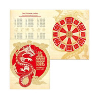 Christmas Island 2024. Lunar New Year Of The Dragon Calendar Sheetlet Pack   MNH** - Christmas Island