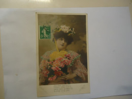 FRANCE   POSTCARDS BONNET PIMPANT  WOMENS - Andere & Zonder Classificatie