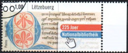 Luxembourg , Luxemburg 2023, MÄRZAUSGABE, 225 JOER NATIONALBIBLIOTHEIK ,  GESTEMPELT, OBLITERE - Usados