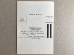 Sun Life Assurance Company Of Canada  - London Great Britain United Kingdom - Historical Documents