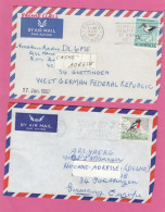 2 LETTRES AVEC TIMBRES "OISEAUX D'AUSTRALIE". - Other & Unclassified