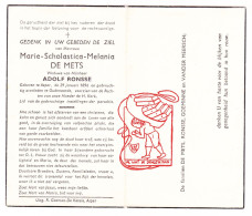 DP Marie Scholistica De Mets ° Asper Gavere 1896 † Oudenaarde X Adolf Ronsse // Goeminne Vandermeersch - Devotion Images