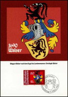 Liechtenstein - MK - Wappen Christoph Walser - Maximumkaarten