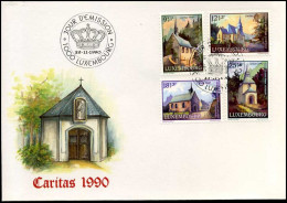 Luxembourg - FDC - Caritas 1990 - FDC