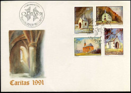 Luxembourg - FDC - Caritas 1991 - FDC