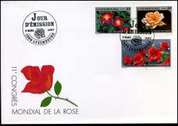 Luxembourg - FDC - 11e Congrès Mondial De La Rose - FDC