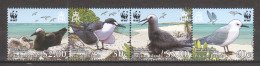 Pitcairn 2007 Mi 717-720 In Strip MNH WWF - SEA BIRDS - Neufs