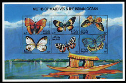 Malediven Maldives 2001  - Mi.Nr. 3854 - 3859 Kleinbogen - Postfrisch MNH - Schmetterlinge Butterflies - Vlinders