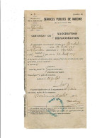 07 MONESTIER Certificat De Vaccination (service Public De Vaccine) 18/4/1912      (246) - Non Classés