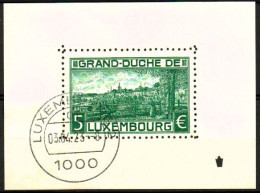 Luxembourg , Luxemburg 2023, MÄRZAUSGABE, 100 JOER 'GRENGE BLOCK' ,  GESTEMPELT, OBLITERE - Blocks & Sheetlets & Panes