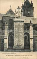 Saint Thégonnec , Monument Des Morts Pour La Patrie  ( Scan Recto Et Verso ) - Saint-Thégonnec