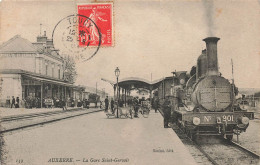 AUXERRE - La Gare De Saint Gervais. - Stations With Trains