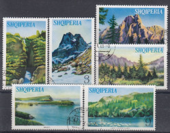 ALBANIA 926-931,used - Montagnes