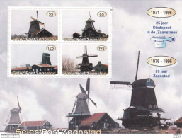 Netherlands Pays Bas Privat Mail Local Zaanstad Post MNH** - Windmills