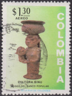 1973 Kolumbien  AEREO ⵙ Mi:CO 1250, Sn:CO C584, Yt:CO PA561, Sg:CO 1338, Lt:CO 1273, Sinú Culture - Colombia