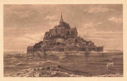 P4-50 Mont -saint-michel-le Mont Par Marée D'équinoxe- Yvon - Le Mont Saint Michel